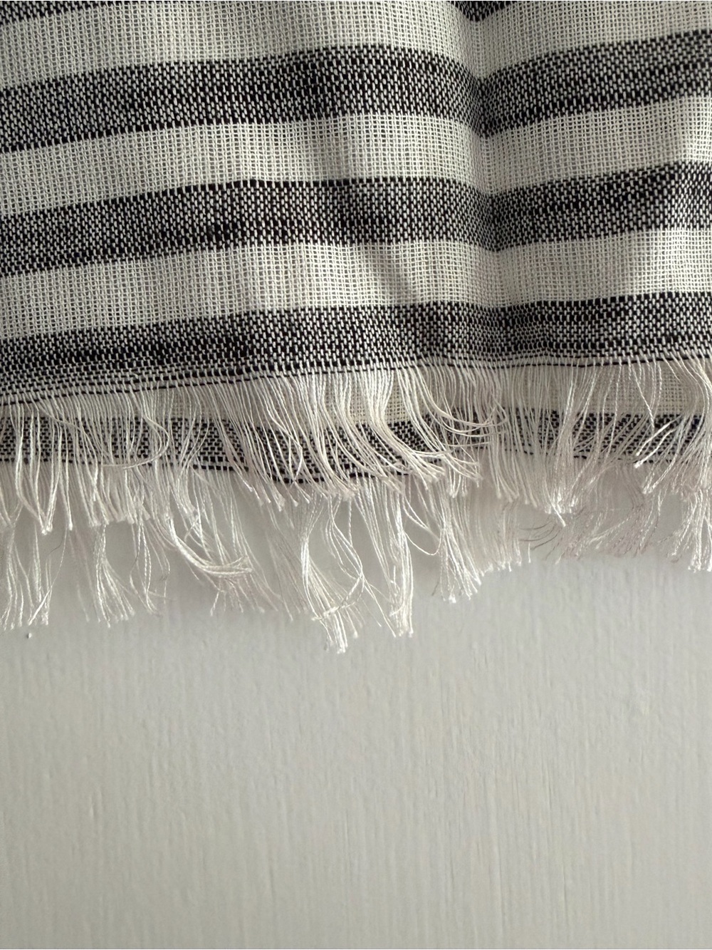 NWT, Anne Klein, Black and Off White Light Scarf - Picture 2 of 5